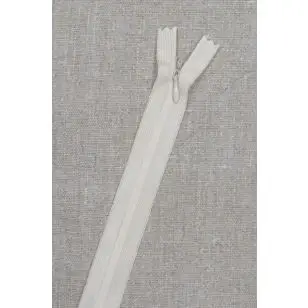 16 cm usynlig lynlåse, creme - Tilbud lynlåse