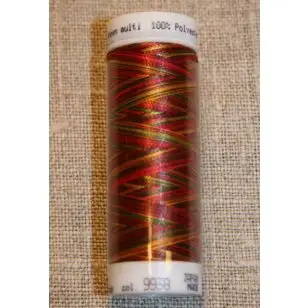 Broderitråd Mettler, multi rød-pink-grøn-gul - Broderitråd og Diverse tråd