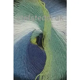 Hjertegarn - Long Colors i grøn, denim, hvid - P: 2½-3 - Long Colors