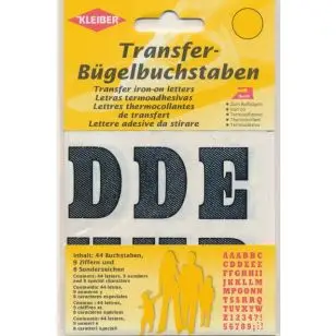 Transfer bogstaver og tal i sort - Motiver med bogstaver og tal