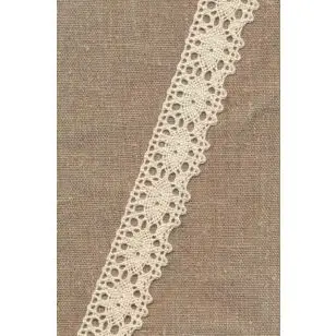 Bomulds-blonde 32 mm. i offwhite - 